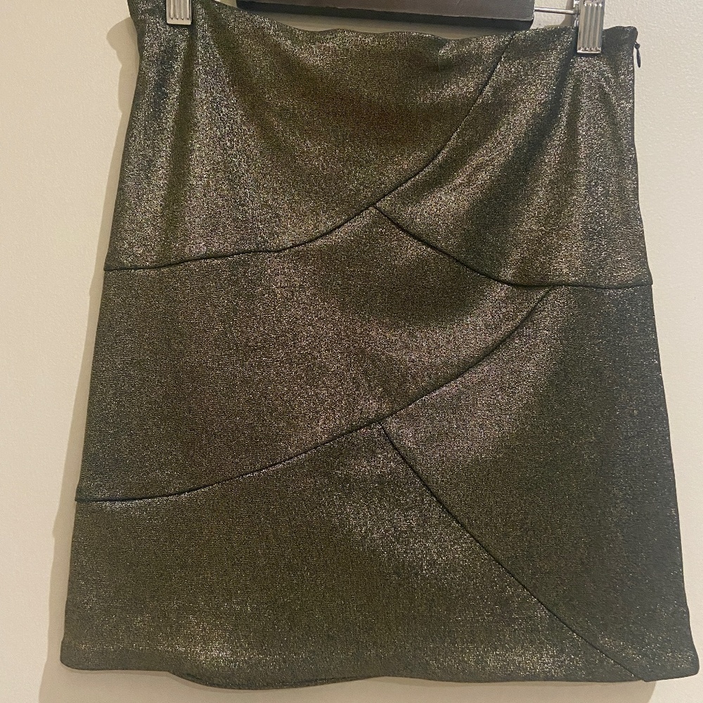 Zara Gold Mini Skirt